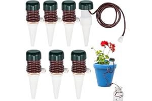 KYYGKY 8 Pezzi Distributore Automatico di Acqua per Fiori e Piante Distributore d' Acqua per Le Piante Sistema Irrigazione Automatica Vasi per Piante d'Appartamento Interni o Esterni