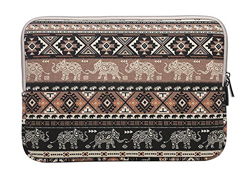 AreTop Laptophülle,(8,3-15,6 Zoll) Laptophülle Notebooktasche Schutzhülle Hülle Sleeve Tasche für Laptop / Notebook Computer / MacBook / MacBook Pro/ Ipad Mini/ Ipad (14 Zoll (36.5*25.5), Elefant (Braun)) - 4