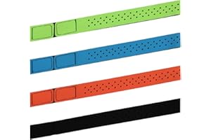 PEUTIER 4uds Correa de Frecuencia Cardíaca, 2x40cm Correa de Frecuencia Cardíaca Suave Correa de Brazalete Ajustable Banda Mo