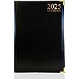 G4GADGET A4 Week To View Diary Black 2025 | Hardback Cover | Weekly Planner with Note Sections | Professional and Durable