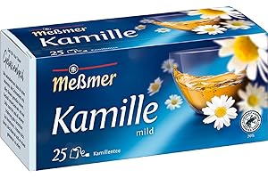 Meßmer Kamille | 25 Teebeutel | Vegan | Glutenfrei | Laktosefrei