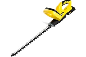 KUKUMAX 20V 2Ah Tagliasiepi a batteria - Tagliaerba senza fili e leggero, Lunghezza di taglio 51 cm- batteria e caricabatteria inclusi