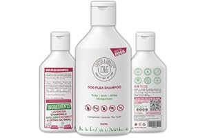 C&G PETS Dog Flea & Tick Shampoo for Itchy Skin 500ml - Medicated Flea & Tick Cleanser for Sensitive and Smelly Dogs - Antibacterial & Anti-Fungal Grooming Product