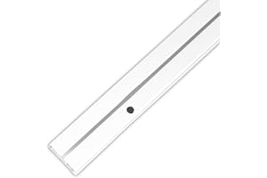 Bestlivings - Binario per tende, 1 corsa da 120 cm, guide interne per tende a pannello o arricciatura