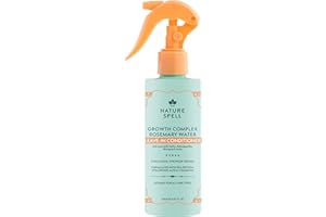 Nature Spell Rosemary Water Leave-in Conditioner, Promotes Hair Growth, Heat Protection for Hair, Detangling, Smoothes & Adds Shine, Vegan, 150ml