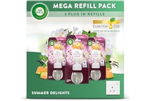 AIRWICK Air Wick|Summer Delights|Plug in Electrical Air Freshener Refill Pack |Pack of 3 | Lasts up to 300 Days