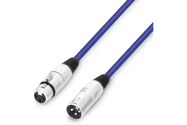 Adam Hall cables 3 STAR MMF 0050 BL - Cable de micrófono XLR hembra a XLR macho (0,5 m), color azul