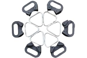 AOEVUIR 6 Pcs Fotocamera Cinturino Anelli Gancio per Fotocamera Fotocamera con Anello a Triangolo Anelli Triangolo Lega Split Gancio per Fotocamera Anello divisorio per fotocamera