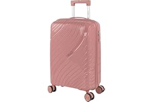 ITACA - Maleta Cabina 55x40x20 Rígida con Ruedas Tipo Trolley Ligera Apta para Avión y Ryanair - Equipaje de Mano para Viajes Cortos Candado de Combinación, Rosa