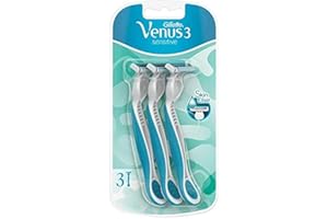 Venus Gillette Venus 3 Sensitive Jednorazowa Golarka dla Kobiet, 3 Sztuki