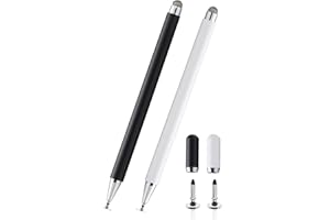 SSPEN Tab A9 Stylus Pen for Samsung Galaxy Tab A9+ / A9 / A8 / A7 / A7 Lite, High Sensitivity & Precision Capacitive Pencil for iPad/iPhone/Fire HD/Surface/Xiaomi/Lenovo All Touch Devices (Black+White)