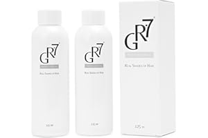 GR-7 PROFESSIONAL REAL SHADES OF HAIR GR-7 Lotion Przeciw Siwym Włosom - 2 sztuki - Przeciwdziałanie Siwieniu Włosów u Mężczyzn i Kobiet - Przeciwdziałanie Siwieniu Włosów - Pozbywanie się Siwych Włosów.