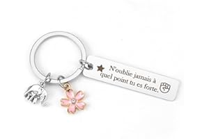 ZKIUOA Porte Clef Femme Cadeau Anniversaire Femme Idee Cadeau Femme Original Cadeau Amie Idee Cadeau Collègue Meilleure Amie Cadeau Amitié Fils Fille Soeur Frere Collègue Couple Pour Inspiration Encourage