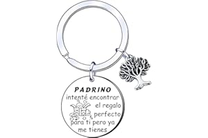 YUANSI Regalo Padrino Regalo Padrino Llavero Regalo Padrino Cumpleaños Regalo Padrino Navidad Regalo Padrino Bautismo Regalo Padrino Original Regalo Padrino Personalizado