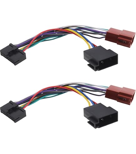 Adaptateur Faisceau ISO Autoradio 16 Broches - Câble Radio Universel Plug And Play