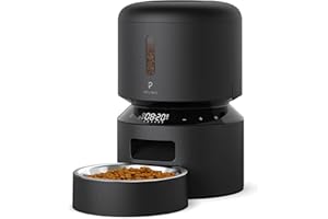 PETLIBRO Distributeur Croquettes Chat Automatique pour Animaux avec Bols en Acier Inoxydable, Gamelles pour Chats ou Chiens