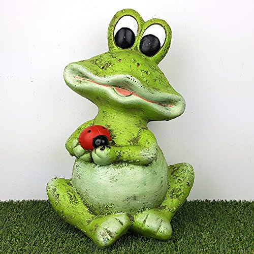 Gartenfrosch Deko Figur 41cm Garten-Figur Deko-Frosch Groß Für Den Garten - 4