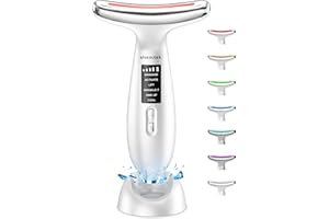 SHISOUTEK Gesichtsmassagegerät Face Gesicht Falten Gerät: Anti Gegen Falten Beauty Device 5℃ kalte und 45℃ Wärme - EMS Massage Gerät Gesicht 6 Modi 4 Farben LED - Lifting Straffung Gesichtsmassage Damen Herren