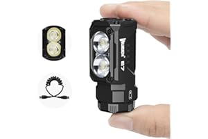 WUBEN E7 1800 lumen Mini torcia ricaricabile da con magnete - Torcia EDC super luminosa a 6 modalità LED ricaricabile di tipo