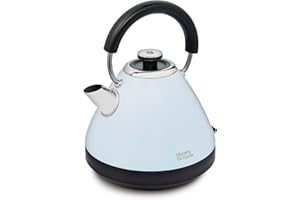 Morphy Richards Venture Pyramid Kettle, 1.5 L, 3 kW Rapid Boil, Anti Limescale Filter, Boil Dry Protection, Water Window, 360 Cordless Base, Duck Egg, 100136