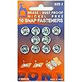 Vardhman Pony 50 pcs Big Size tich Press Button (snapfaster) Brass Rust Proof Size 3