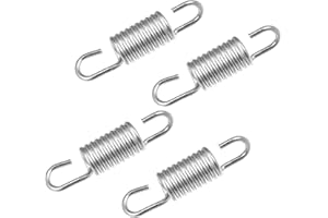 Hihaha 6cm Length Motorcycle Brake Pedal Return Spring /4pcs Silver Tone