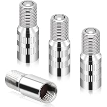 2 Extensions Valve Pneu Ziyero - Caoutchouc Flexible 16cm - Adaptateur Pour Gonflage Valves Cachées