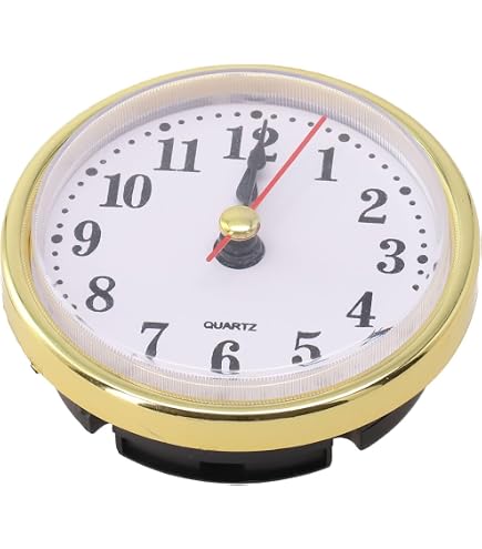 Inserti Per Orologio Al Quarzo Fai Da Te - Quadrante 65mm Con Numeri Romani E Arabi - Finiture Oro
