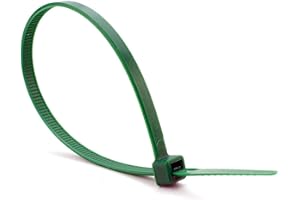 Nartel® 100 Pack of Green Cable Ties - Premium Tie Wraps - Premium Extra Strong Nylon Zip Ties (100mm x 2.5mm)