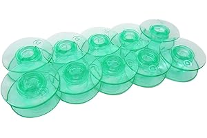 CKPSMS Marque –# 4123078-45 Bobines vertes claires （Sans trou de filetage) compatible avec Viking Husqvarna Group 5 6 7 & White 5811, 5823, 5839, 7700, 9800 Home COUTURE(10pièce)