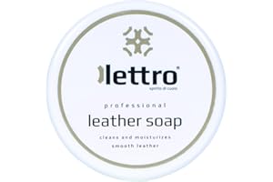 Lettro Sapone per Pelle Pulizia Efficace con Effetto Condizionante Idratante per Selle, Borse, Sedili per Auto, Mobili, Scarpe e Pelletteria, 100 ml - 3.40 fl. once.