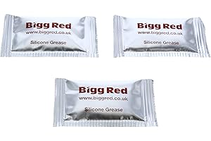 Bigg Red - Silicone Brake Caliper Grease - 5g x 3 Sachets - for Brake Caliper Seals, Pistons, Slider Bolts, Guide Pin