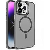 Coverzone iPhone 13 Pro Max ile uyumlu Kamera Lens Aparatlı Stand Olabilen Magsafe ile uyumlu Kamera Korumalı Şeffaf Full Col