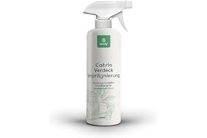 eco:fy Imperméabilisant pour capote de cabriolet - Spray imperméable pour toit en tissu - Transparent - Sans solvant - Sans PFC (0,5 l)