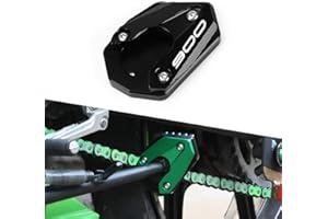 Modeer Kompatibel mit Z900RS 2017-2025 Motorrad CNC-Stütze Verlängerungsplatte Ständer Seitenständer Pad z 900 rs z900rs Zubehör (Schwarz)