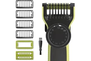 KQLHLHDYZ Adjustable Guard Comb for Philips OneBlade QP2520 QP2530 QP2630 QP2620 QP2510 QP2521 QP2522 QP2531, Guide Comb attachments Set, 14-in-1 Comb Attachment for Replacement Blades