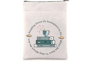 FEELMEM Funda protectora para libro de lectura para regalo de lectura con texto en inglés "Give Us Someplace to Go"