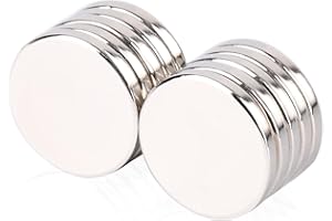 MIN CI 10 Stück Neodym Magnete Stark - 15x2mm Runde Kleine Magnete Mini Magneten Flach Starke Magnet für Magnettafel Kühlschrank Whiteboard Fotos Magnet Kaufen