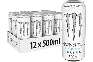 Monster Energy Drink Can - 500ml - Ultra White (12Pack)
