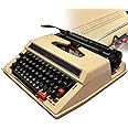 KHYTEBV Classic Old Fashioned Manual Typewriter - Portable & Easy To Use - Includes Ribbon Set - Machinery Typewriter