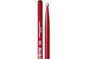 Vic Firth - Baquetas de la serie American Custom® SD1 JR - Júnior - Arce - Punta de Madera - Color Roja