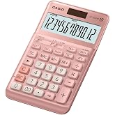 Casio JF-120FM-PK Pembe 12 Hane Masa &Uuml;st&uuml; Hesap Makinesi
