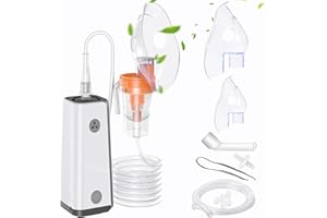 Nebulizzatore Aerosol Portatile: SENTASI Aerosol Ultrasuoni Silenzioso Bambini e Adulti Kit Apparecchio Aerosol per Uso Domestico, Aerosol per Raffreddori O Asma con Accessori Extra e Tubo Lungo