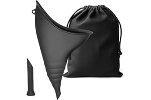 KNJOMZIE Urinella dla kobiet, wielokrotnego użytku, silikonowa pomoc w oddawaniu moczu dla kobiet, pisuaru dla kobiet, na kemping, w podróży, na kemping, do toalety, festiwalu