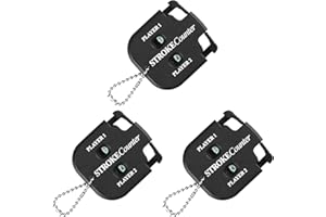 Huakaile Portable Golf Stroke Counter with Key Chain, 2 Player Shot Score Clicker Counter Handheld Small Digital Tally Counter for Golf Game Scoring Keeper Pitch Men Women