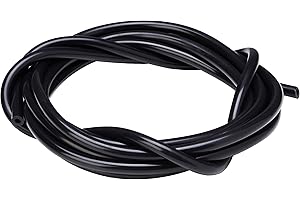 RAMAIR FILTERS Ramair filtri VAC4MM-3M-BK - Tubo flessibile in Silicone, 4 mm x 3 m