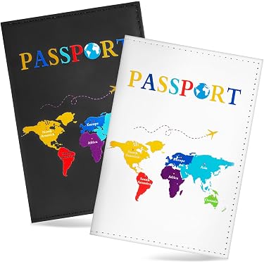 Housse Passeport De Voyage + étiquette Bagage - Porte-documents Avec Compartiments - Cadeau Idéal