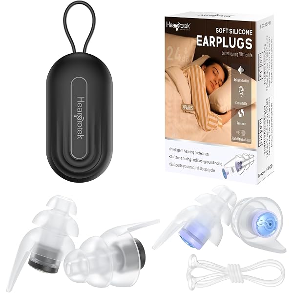 Tappi Per Le Orecchie Per Dormire - Silicone Morbido, 30 DB, 4 Misure, Con Custodia
