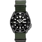 Seiko SRPD91 Seiko 5 Spor Erkek Saati Yeşil 42,5 mm Paslanmaz &Ccedil;elik, siyah, Otomatik Saat