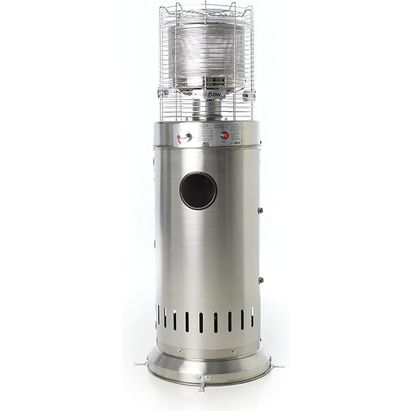 REALGLOW Bullet Gas Patio Heater - Heat Adjustable 13KW Outdoor Heaters for  Gardens, Decks u0026 Patios - Suitable for Standing u0026 Table Use - Easy  Ignition, Safety Tip-Over Switch - 27mm Regulator :